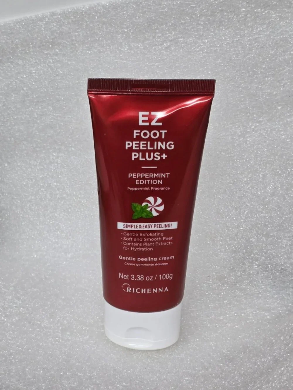EZ Foot Peeling Plus+ Peppermint Edition Gentle Exfoliating Cream Richenna